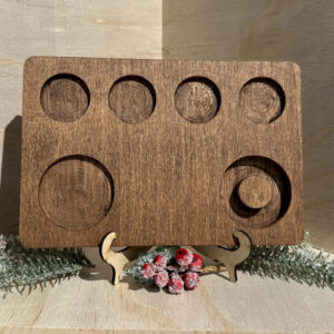 Wooden Shot Glass Serving Tray